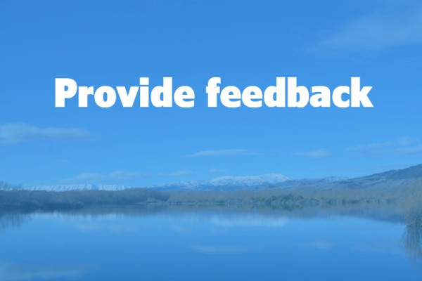 Provide feedback
