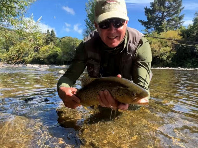 Greg Smith with a good 5lber from the Hutt River recently
