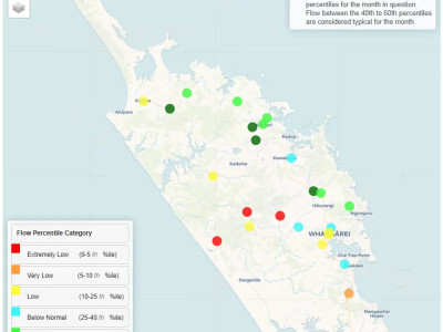 river flows feb 2025