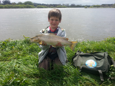 Levi King with the best conditioned junior trout