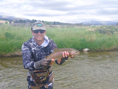 WFR2526.76 Chris Dyson in his happy place, catching fish with his family
