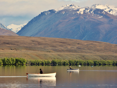 WRF2425 23 Boat anglers on Lake Alexandrina high country opening last season. Photo by George Empson