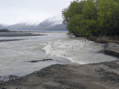 WFR 1 The Harper River changing course and causing havoc on the access road down to the lake.