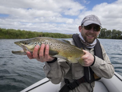 A well conditioned lower Ruamahanga River brown taken by Peter de Boer. Credit Andrew Harding