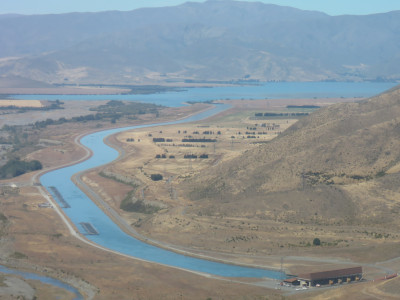 WFR2021.30 Where Wayne fished The Ohau C Canal and Lake Benmore beyond photo Credit Rhys Adams