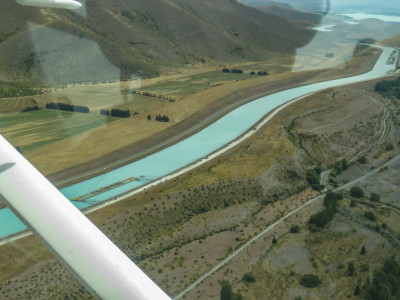 WFR1920.55An aerial view of the Ohau C Canal including the new farm installation Credit R Adams 1