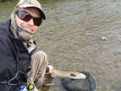 WFR2021.64 the authors last fish of the summer season on the Opihi River