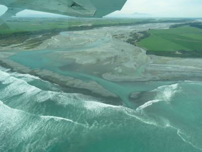 WFR1920.48 The Rangitata River mouth on Tuesday the 28th of January Credit R Adams