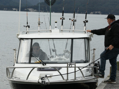 anglers head out onto Lake Tarawera opening day crp