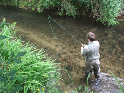 Early season fishing on the Ngongotaha Stream 2.