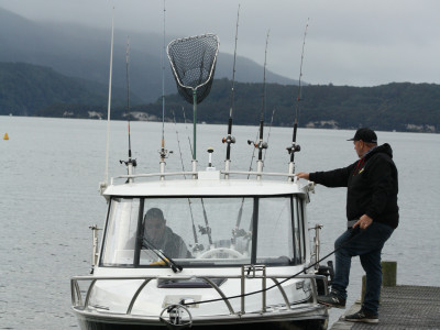anglers head out onto Lake Tarawera opening day2