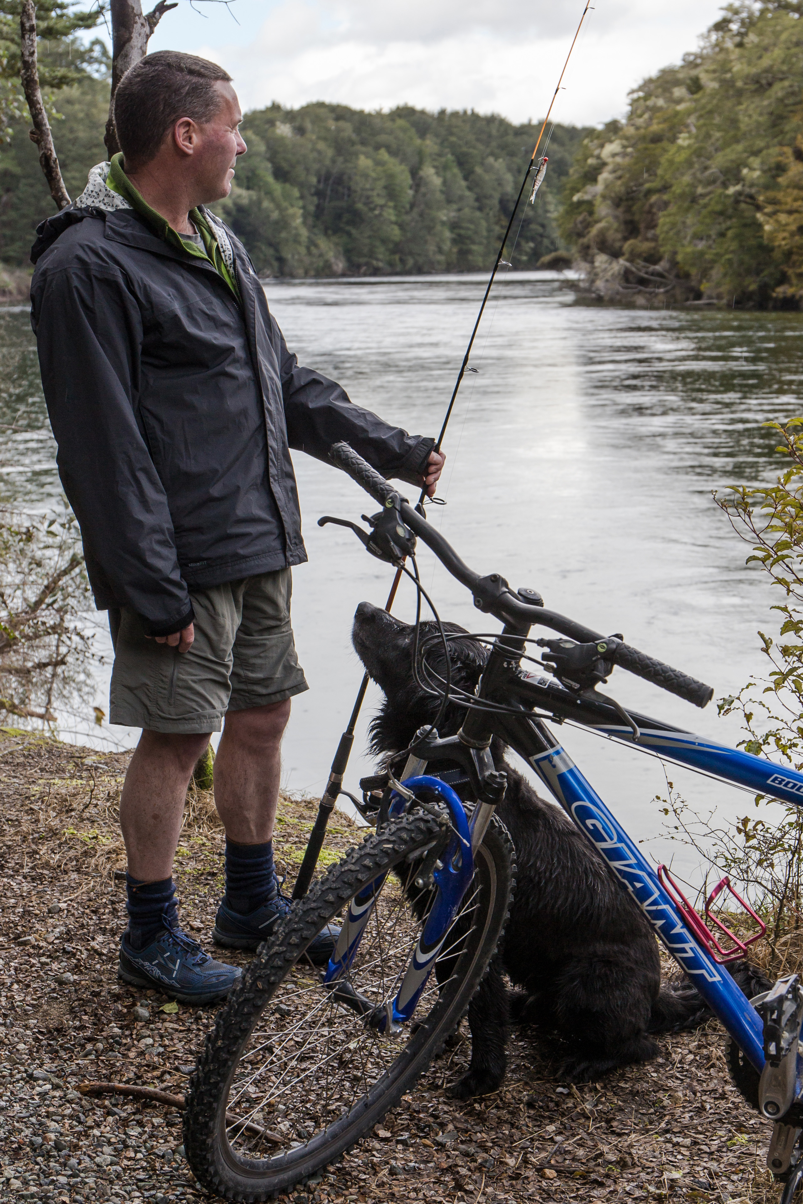 Bike fishing upper waiau