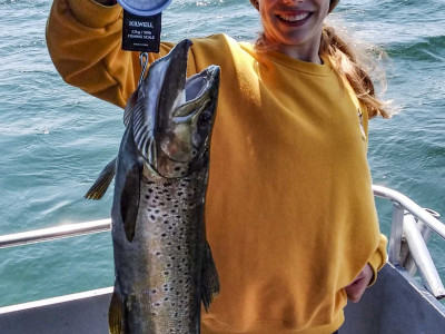 AA Lake Rotorua brown caught trolling. Image Lakeland Princess Charters 1