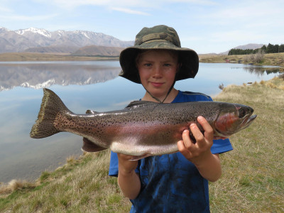 RL Nov CSI 1 William Humm with a nice rainbow from Opening Day at Lake Heron