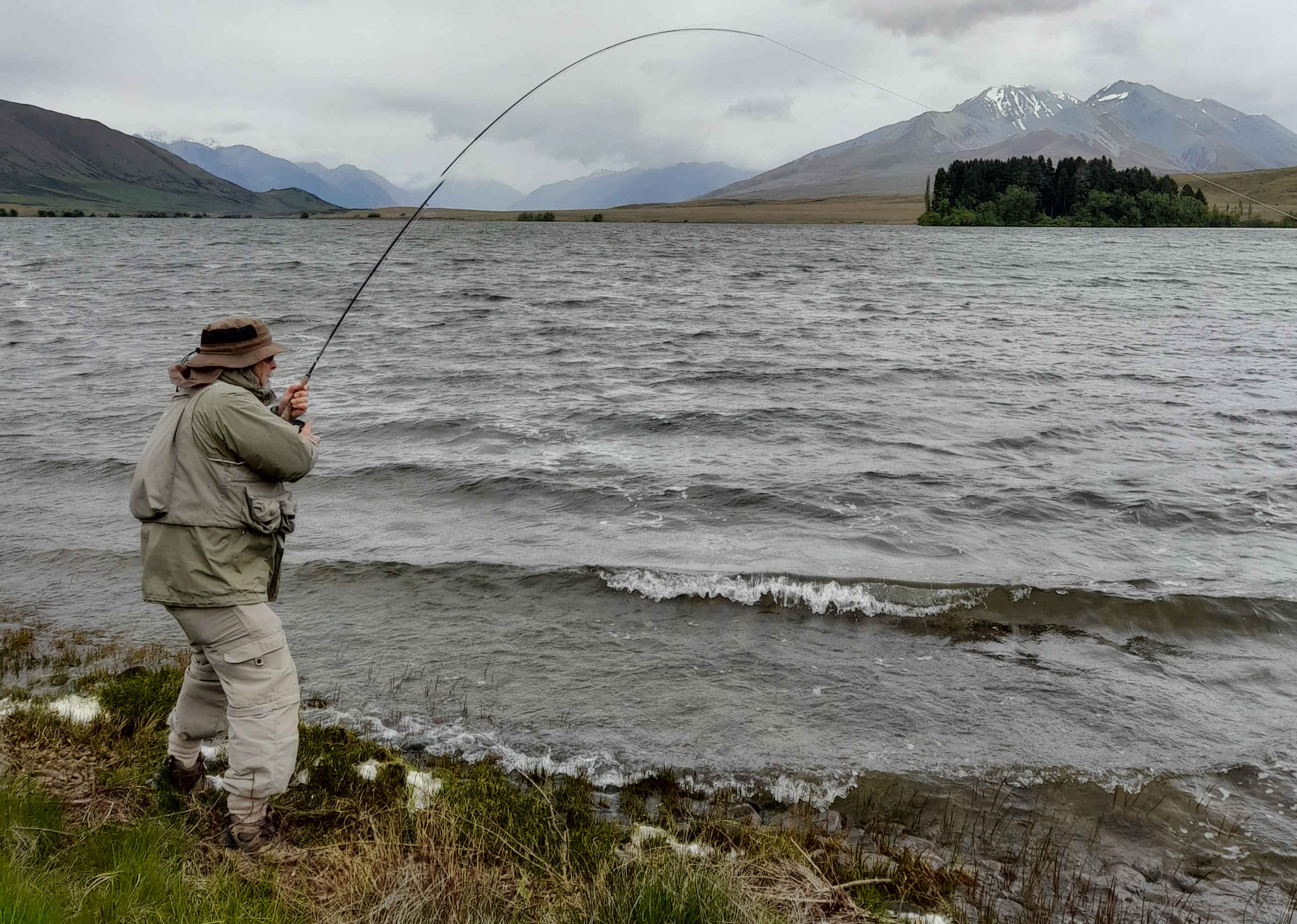 RLCSI1 Ivan Wilson didnt let the wind and waves deter him at Lake Clearwater credit H Stevens