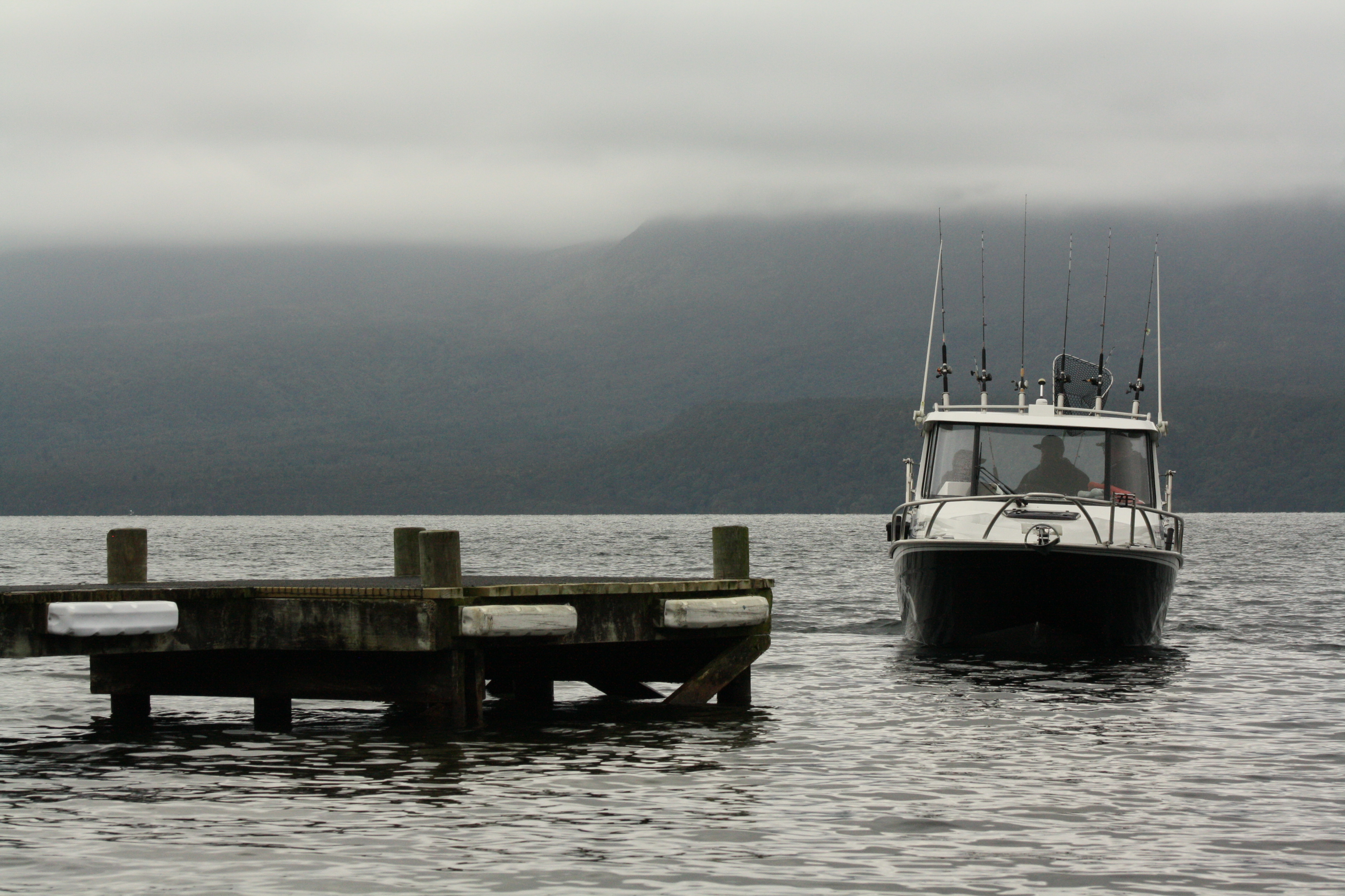 Opening was a chilly day but light winds kept anglers keen Lake Tarawera photo Eastern Fish and Game