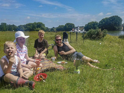 Jacob fishing picnic 1