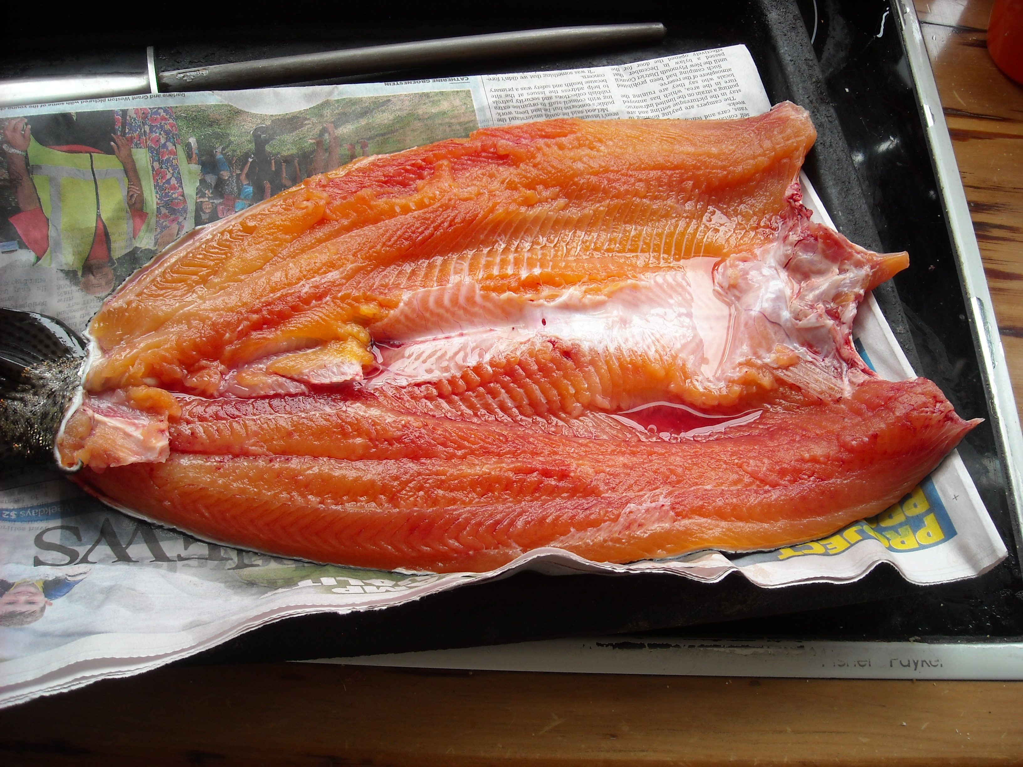TRL3Jan20. Alan Flynns fish ready for the smoker