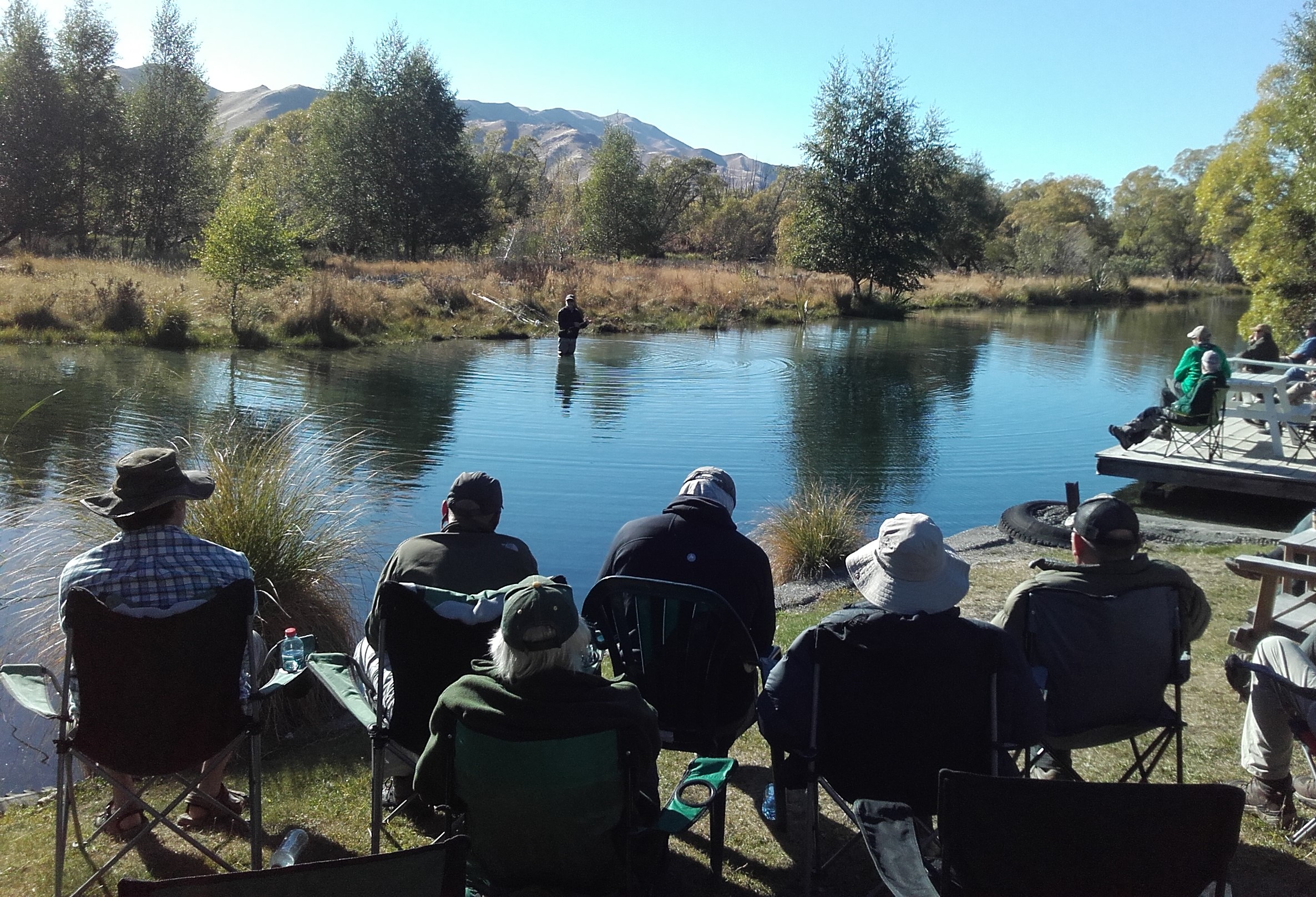 WFR1819.50 Casting instructor Brian Henderson gives demonstration to clave attendees credit Hamish Stevens