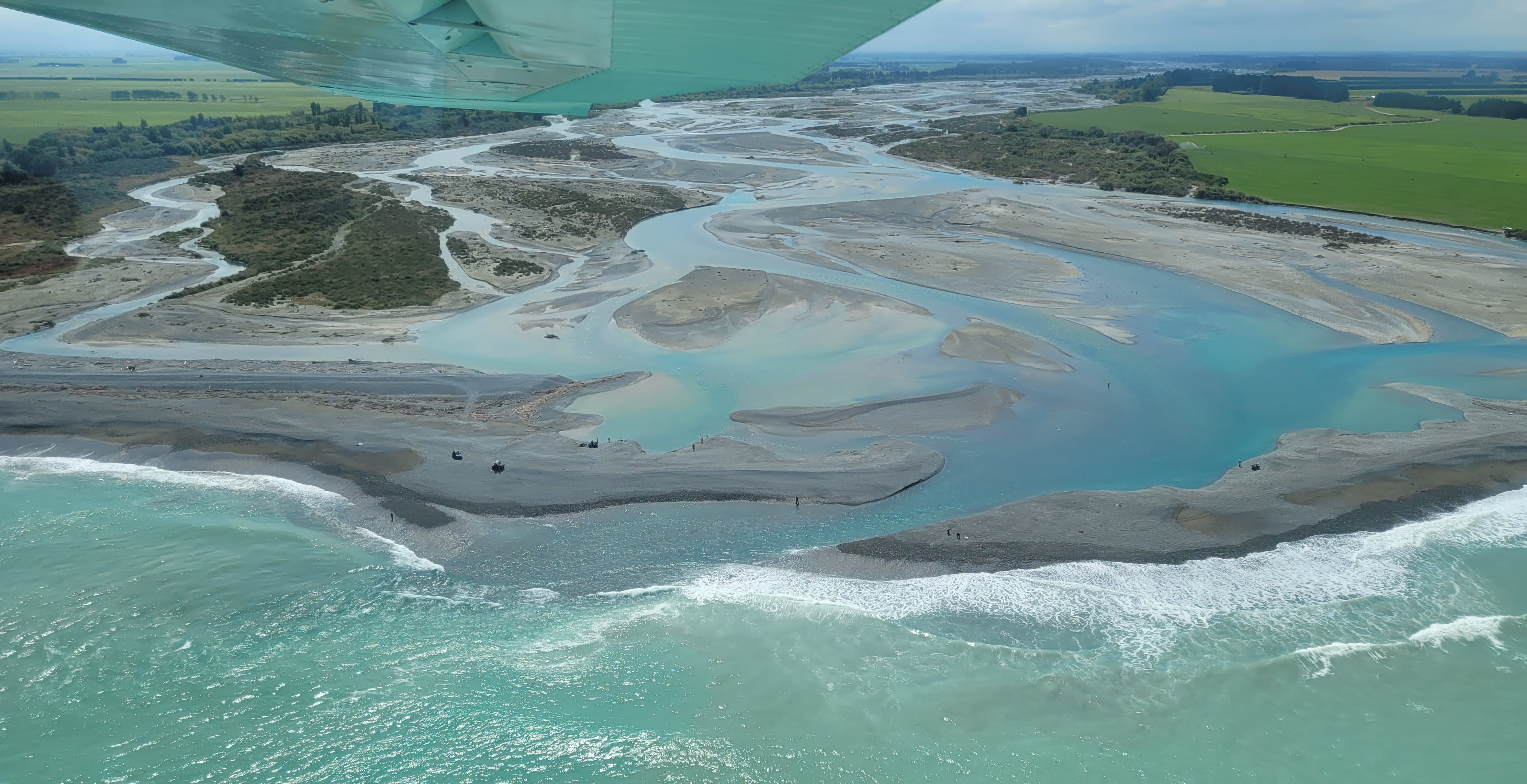 WFR2122.45 The Rangitata River mouth on 25 01 2022 Credit Rhys Adams