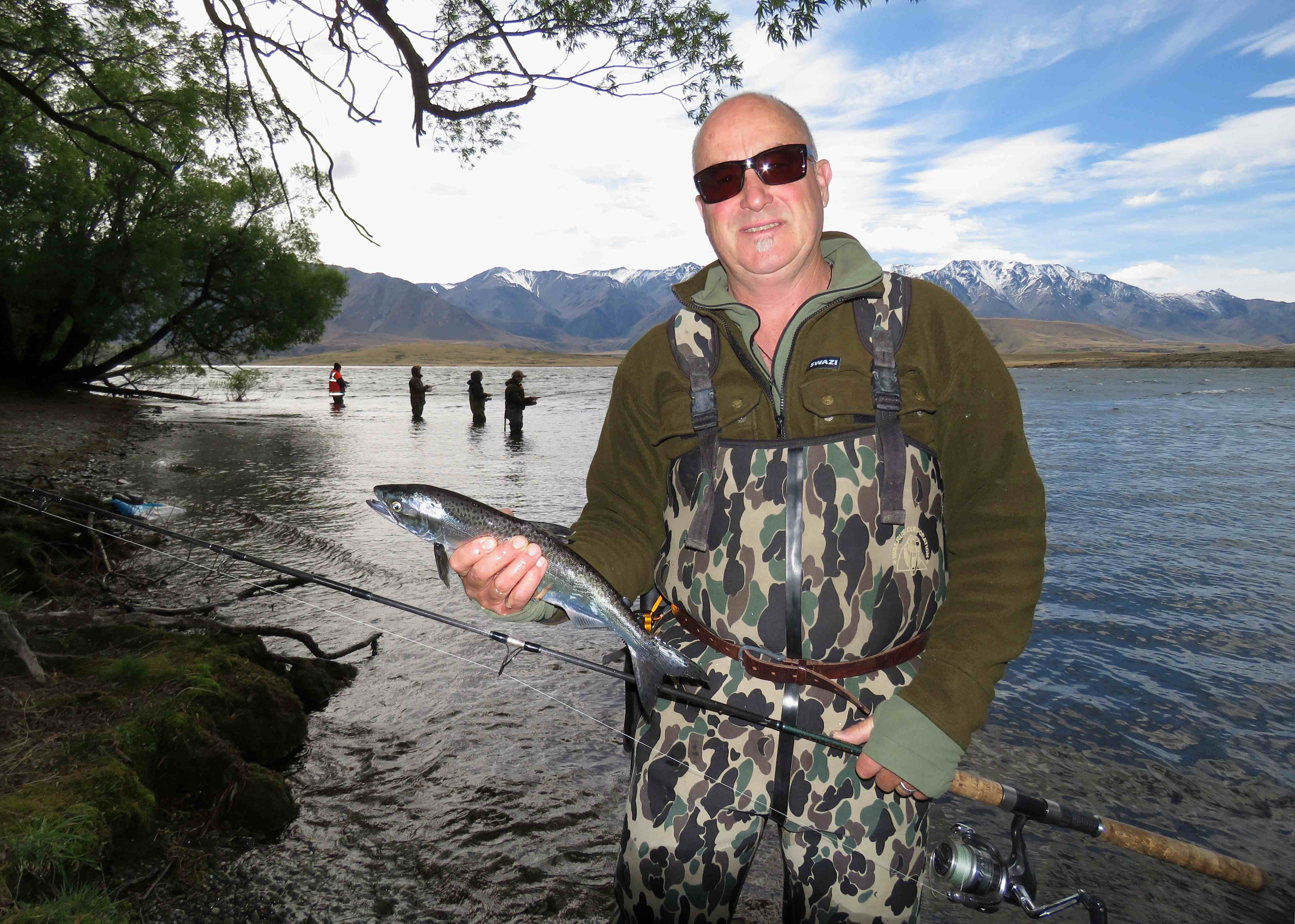 WFR1819.14 Dave farmer displays his opening day salmon from Lake Heron credit Rhys Adams