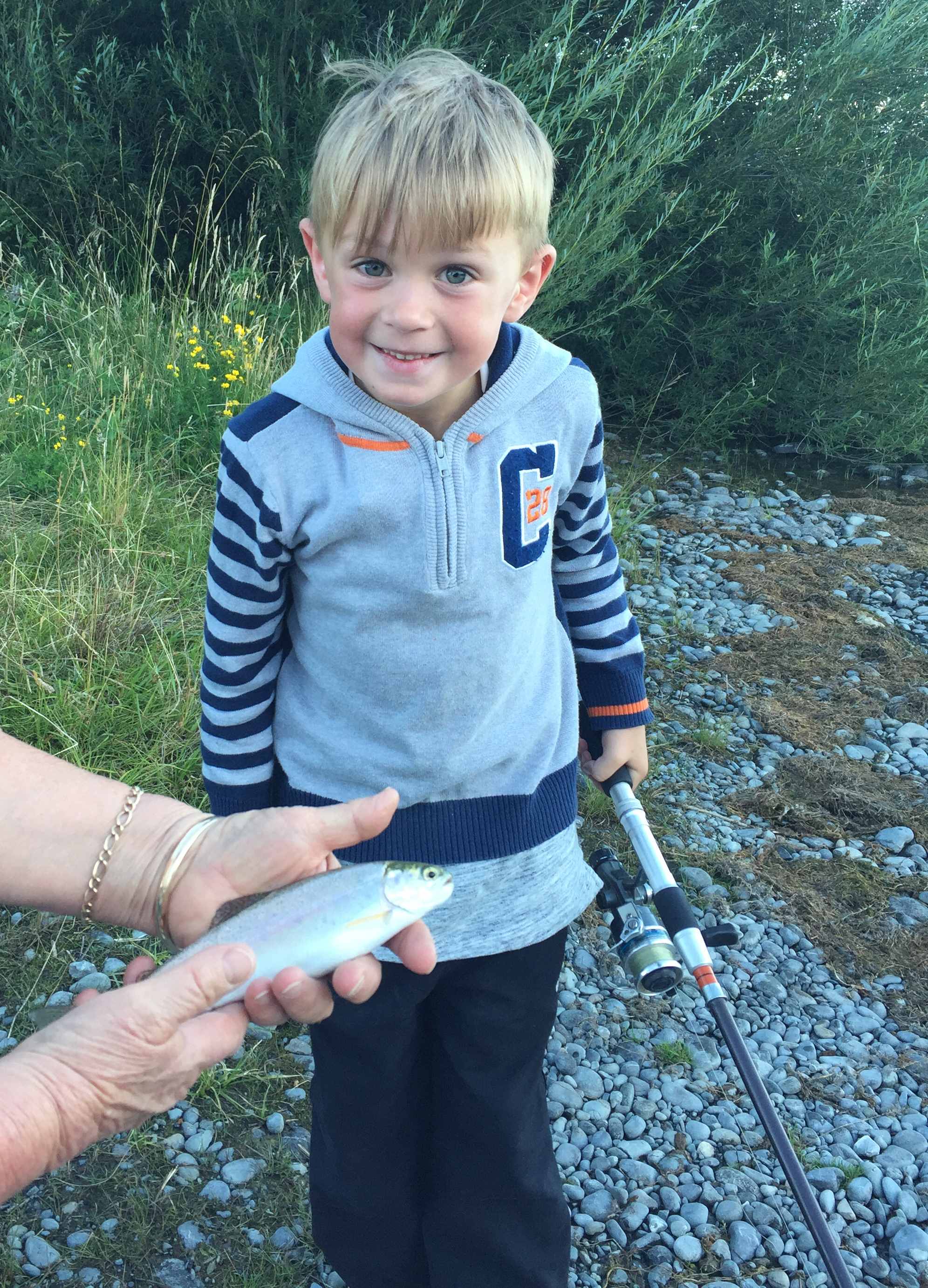 WFR1718.34 Benjamin Green and his hard earned first trout