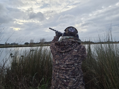 A morning hunt on Lake Wairarapa mid June