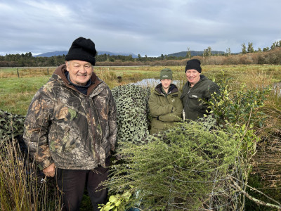 Three generations of Wilsons enjoying opening morning together.