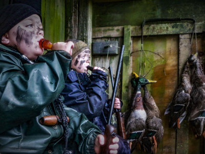 Richard Philburn young duck hunters 1