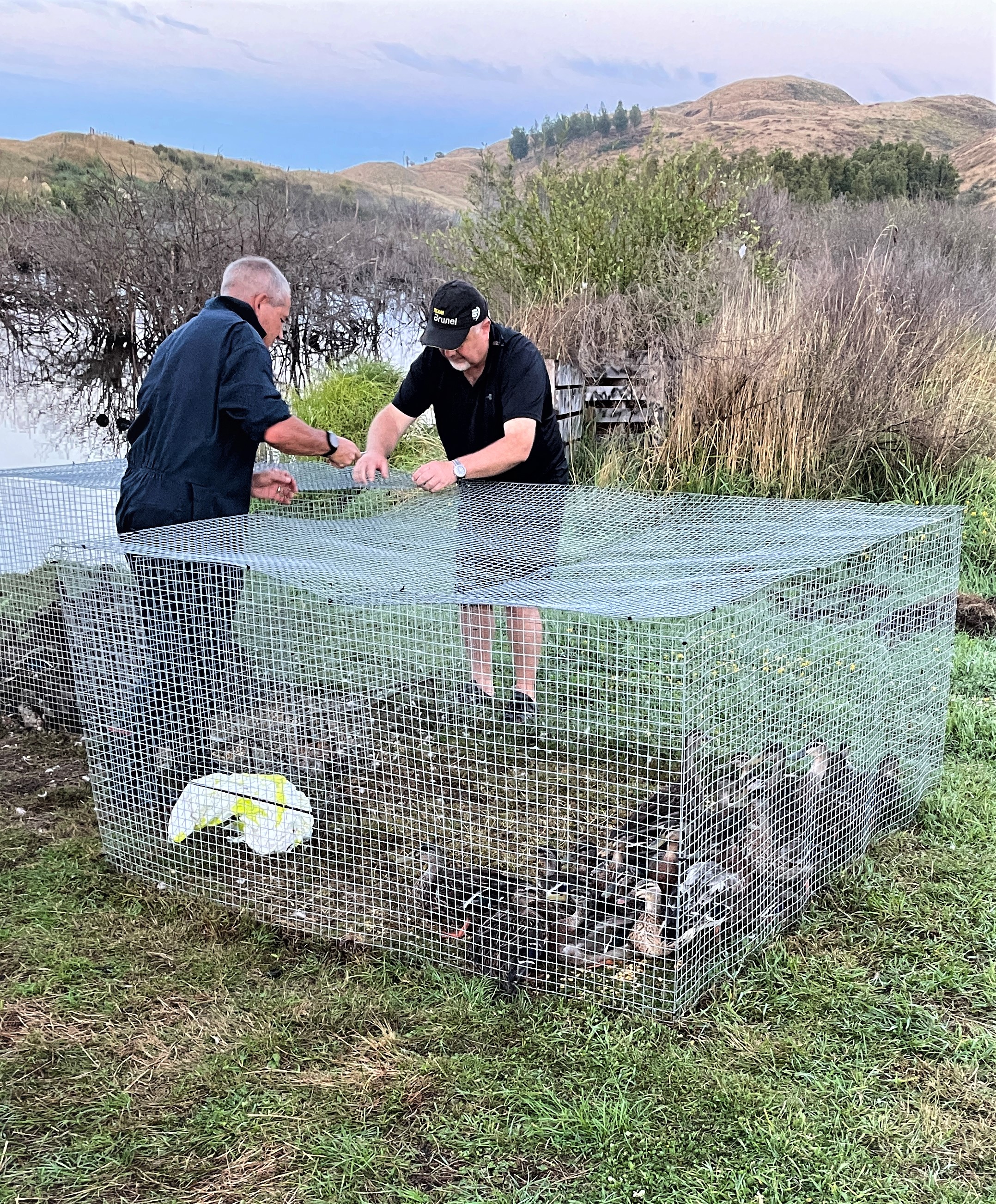 TBB3April 2022. Eastern Senior Fish Game Officer Matt McDougall and Wellington Ma