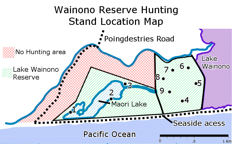 BB CSI June 2 Wainono Wetland Reserve hunting map can be found on our website