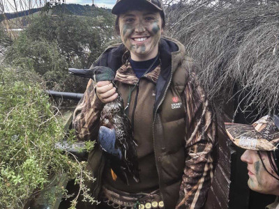 Gemma Bonney with shoveler 1 copy