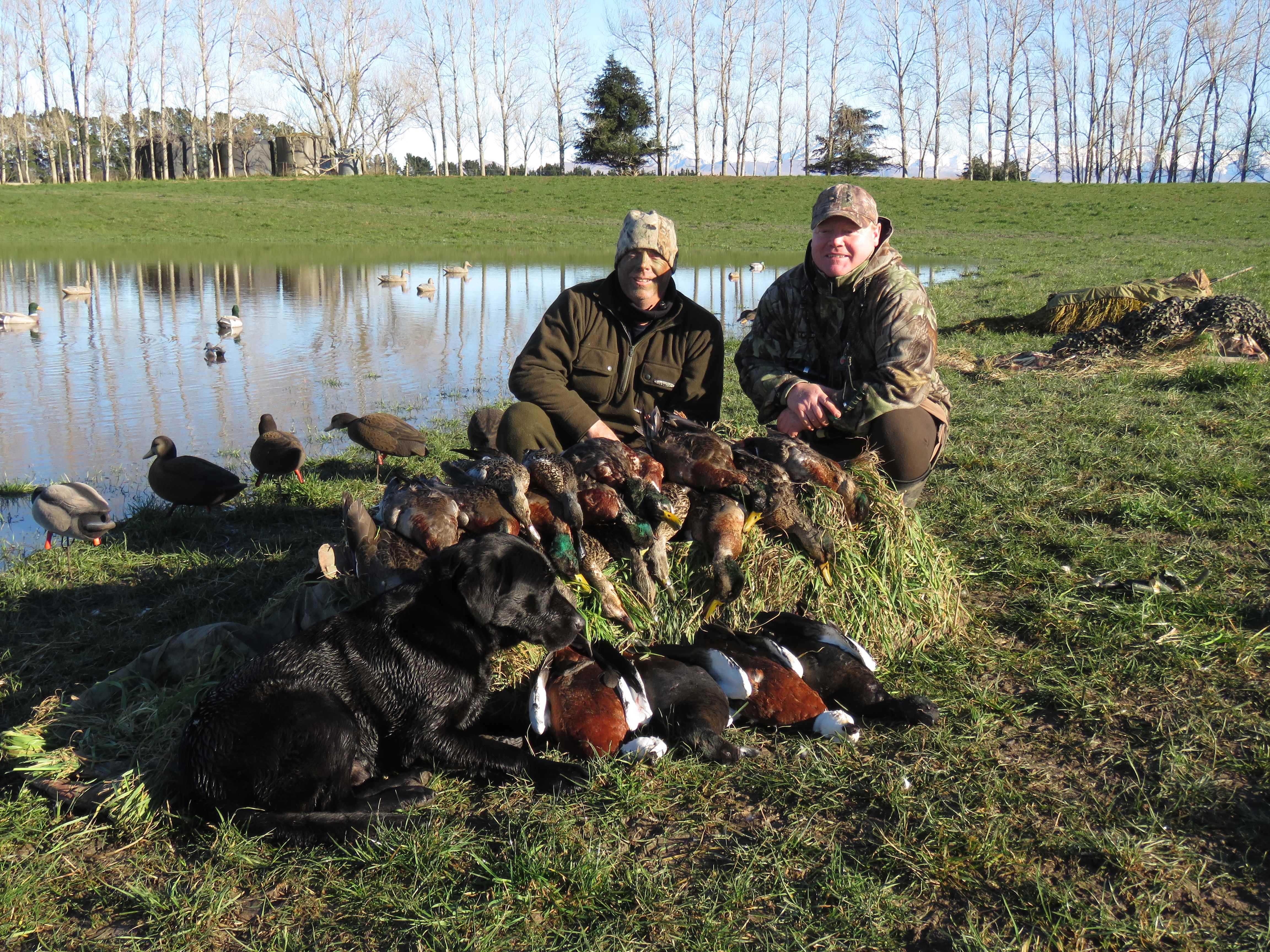 BB JUNE CSI 2 Tim and Brent had a successful morning hunting a flooded paddock pond in July 2017 credit R Adams