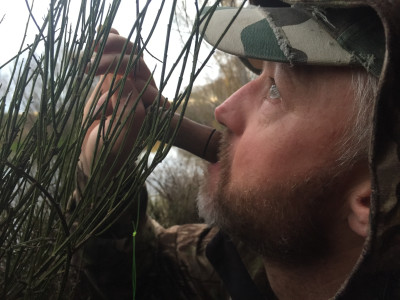 Andrew Currie doing his best duck impressions.