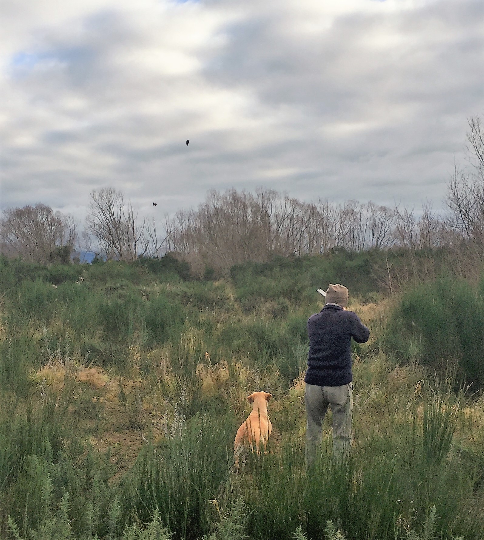 Pippa and I at Duck Shooters Trial